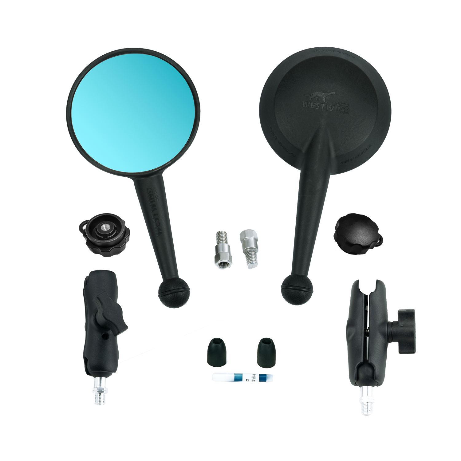 Kit de miroir teinté pliable rond